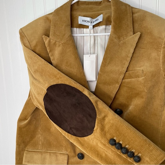 Veronica Beard Miller Corduroy Dickey Jacket in Khaki Size 18 - Picture 9 of 13